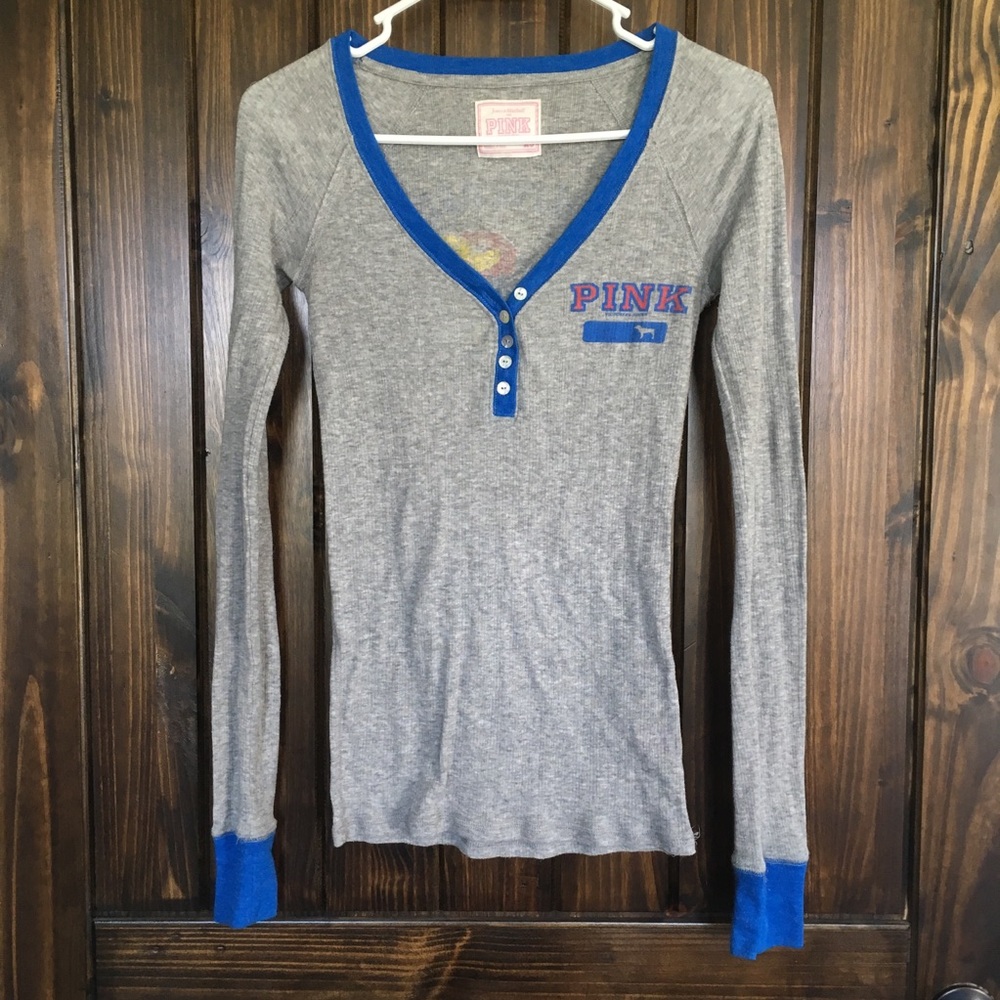 PINK KU Pajama Top